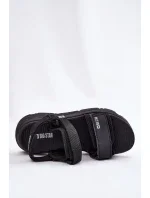 Dámské sportovní sandály na platformě Big Star – černé