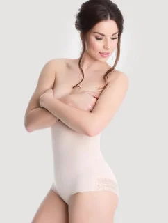 Stahovací kalhotky vysoké 341 béžová - Julimex