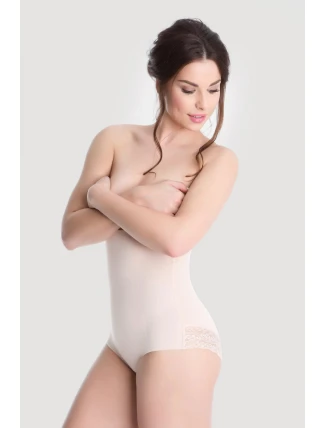 Stahovací kalhotky vysoké 341 béžová - Julimex