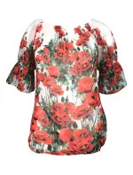 Dámská halenka Larka červená - Favab Dámská halenka Larka červená - Favab