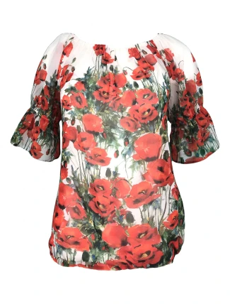 Dámská halenka Larka červená - Favab Dámská halenka Larka červená - Favab