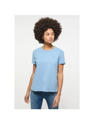 Dámské tričko Alina C Tee 1013387 5124 Jeans modrá - Mustang