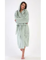 Dámský župan dlouhý s kapucí Máta