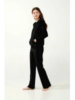 Vamp - Sametová tepláková souprava na zip s kapucí 21140 - Vamp Vamp - Sametová tepláková souprava na zip s kapucí 21140 - Vamp