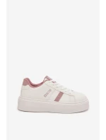 Dámské Sneakersy Na Platformě Big Star SS274346 Bílé Dámské Sneakersy Na Platformě Big Star SS274346 Bílé