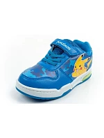 Leomil dětská sportovní obuv Pokemon lehké tenisky na suchý zip LED modrá