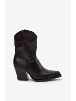 Dámské Kožené Kovářky Na Podpatku Černé Sorelia