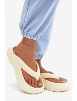 Dámské pěnové žabky světlá béžová Roux