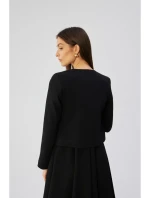 S368 Blejzr s otevřenou přední částí - černý