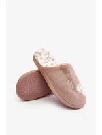 Růžové dámské lesklé pantofle Geraja Růžové dámské lesklé pantofle Geraja