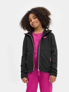 Dívčí softshell 4FJSS23TSOFF042 černá - 4F