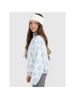 4FWarm oversize dívčí fleece s potiskem 4F 4FJRAW25TFLEF440-90A