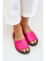 Kožené Pantofle Fuchsie Zazoo 40327