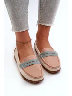 Dámské mokasíny z eko kůže růžové Vikitara