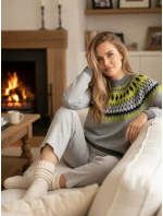 Dámský svetr RUBY GLOW grey FashionStreet MY2376