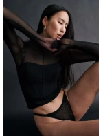 Dámská tanga Triumph Signature Sheer String - BLACK - černé 0004 - TRIUMPH