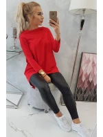 Mikina s potiskem kola červená Mikina s potiskem kola červená