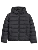 Dětská péřová bunda 4F U0704 tmavě černá 4FJWAW25TDJAU0704 20S