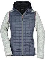 Daiber JN 771 Dámská pletená hybridní bunda 02.0771 light melange/anthracite melange Daiber JN 771 Dámská pletená hybridní bunda 02.0771 light melange/anthracite melange
