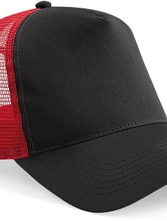 Beechfield B 640 5 panelová Trucker kšiltovka 53.0640 black/classic red