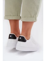 Dámské tenisky z eko kůže Big Star TT274928 HI-POLY SYSTEM Bílé