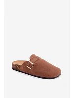 Dámské chodaki na platformě s přezkou Camel Selio