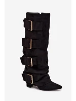 Kozačky na podpatku  model 217203 Step in style