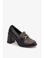 Polobotky na podpatku  model 217845 Step in style