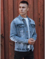 Pánská modrá džínová bunda FashionStreet TX4852 Pánská modrá džínová bunda FashionStreet TX4852