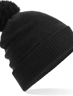 Beechfield B 502 Vodoodpudivá pletená čepice s bambulí 53.0502 black