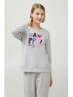 Vamp - Zimní dámské pyžamo s manžetami 21969 - Vamp