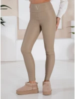 VALENTIS béžové voskované dámské kalhoty FashionStreet UY1557 VALENTIS béžové voskované dámské kalhoty FashionStreet UY1557