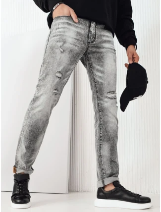 Pánské džínové kalhoty šedé FashionStreet UX4133