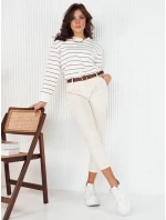 Dámské kalhoty CHITRAS ecru chinos FashionStreet UY1884 Dámské kalhoty CHITRAS ecru chinos FashionStreet UY1884