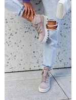 Semišové boty Trapper Tiered Světle fialová Dalles Semišové boty Trapper Tiered Světle fialová Dalles