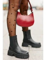 Kotníkové Boty Zateplené Na Zip S.Barski HY42-975 Černé