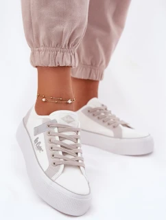 Dámské Tenisky Na Platformě Lee Cooper LCW-25-31-3479L Bílý-Světlý