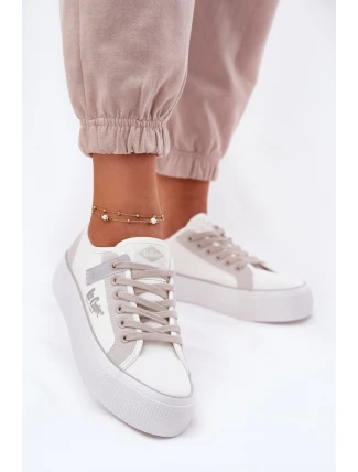 Dámské Tenisky Na Platformě Lee Cooper LCW-25-31-3479L Bílý-Světlý