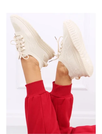 Dámská sportovní obuv SJ2152 světle béžová - Inello Dámská sportovní obuv SJ2152 světle béžová - Inello