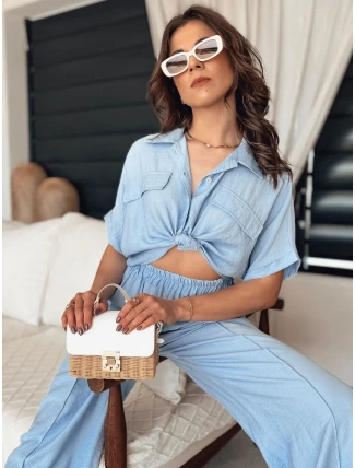 Dámská košile GRITAN modrá FashionStreet DY0430