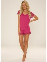 Pyžamo De Lafense 766 Carmel kr/r S-2XL Pyžamo De Lafense 766 Carmel kr/r S-2XL