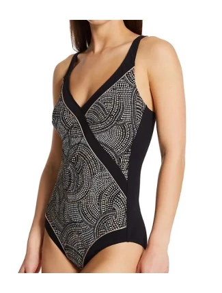 Jednodílné plaavky 7226 M2 černo-hnědé - Anita Jednodílné plaavky 7226 M2 černo-hnědé - Anita