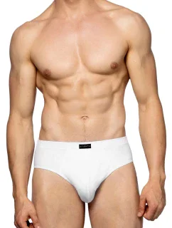 Pánské slipy 3 pack 006 white - Atlantic