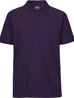 Neutral O 20080 Pánské piqué polo z bio bavlny 77.2080 purple