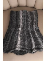 Komin dámský vlněný měkký šátek golf zimní KN21 grafitový