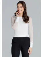 Dámská halenka L085 krémová - Lenitif Dámská halenka L085 krémová - Lenitif