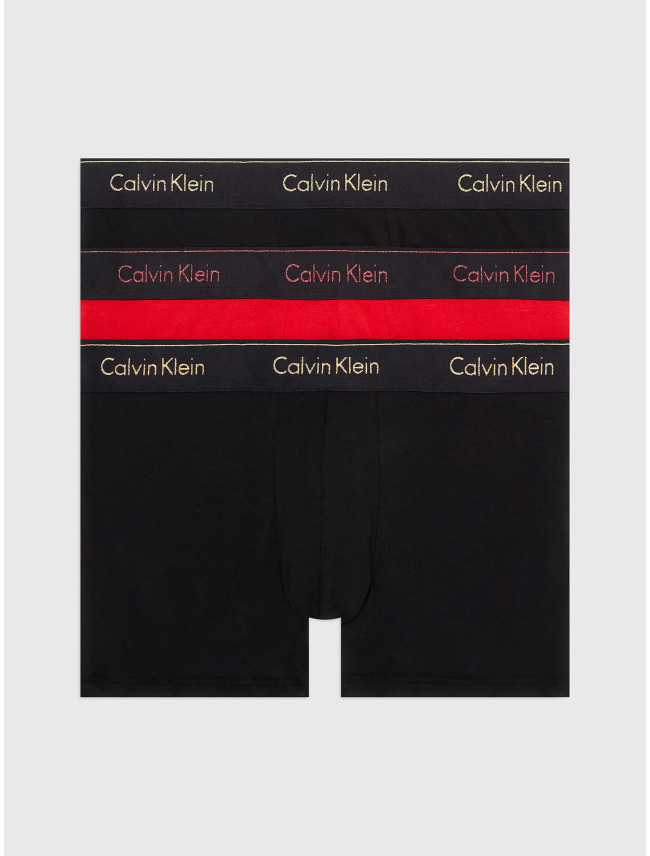 Pánské boxerky 000NB3873A KHZ černo červené - Calvin Klein