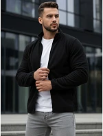 Pánská mikina na zip černá FashionStreet BX4771