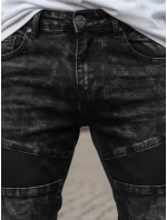 Pánské černé džínové kalhoty FashionStreet UX3939