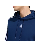 Pánská mikina adidas Essentials 3-Stripes French Terry Hoodie, tmavě modrá, KY4203